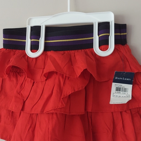 Ralph Lauren Toddler Red Ruffle Skirt, Size 3/3T - Picture 3 of 4